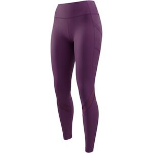 Old Navy Active Elevate Go-Dry Purple Mesh Panel High Rise Leggings Women Pocket